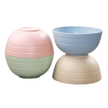 Buy DUOLUV Unbreakable Cereal Bowls - Eco-Friendly Set