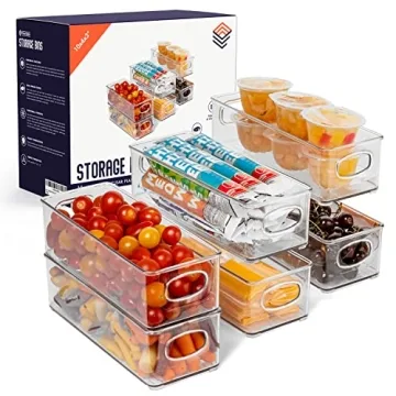 ClearSpace Plastic Pantry Organization Bins – 6 Pack, Perfect for Kitchen Storage