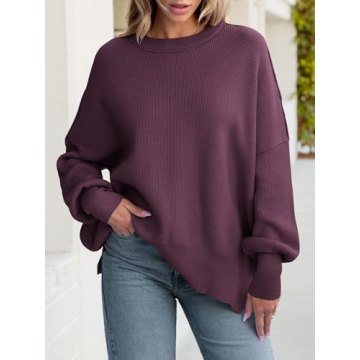 Stylish ANRABESS Women Oversized Fall Pullover Sweater
