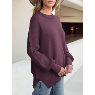 Stylish ANRABESS Women Oversized Fall Pullover Sweater