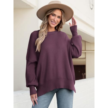 Stylish ANRABESS Women Oversized Fall Pullover Sweater