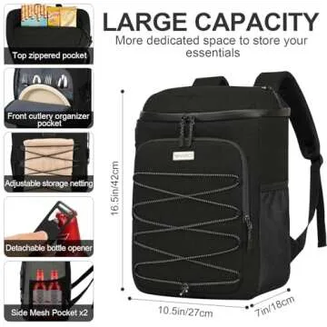 BAVGRED Insulated Leak-Proof Cooler Backpack for All