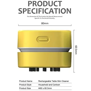 ODISTAR Desktop Vacuum Cleaner - Cordless, High Endurance