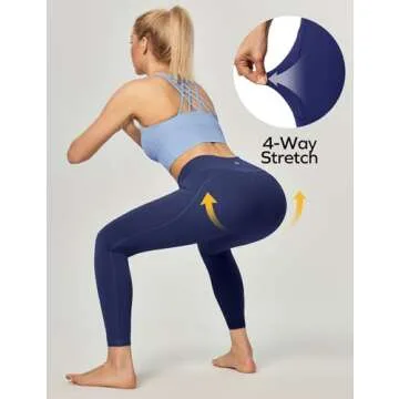 Ewedoos Women's Yoga Pants: Tummy Control & Pockets