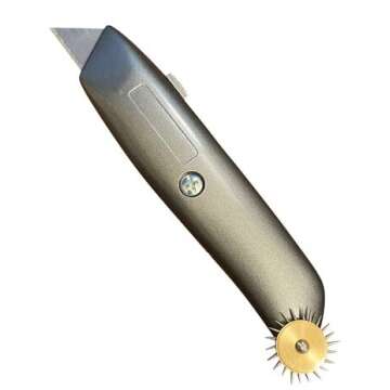 Cardboard Shipping Box Sizer Reducer - Utility Knife with Non Retractable Scoring Wheel for Resizing -All in Box One Resizer Brand - Package Opener Tool