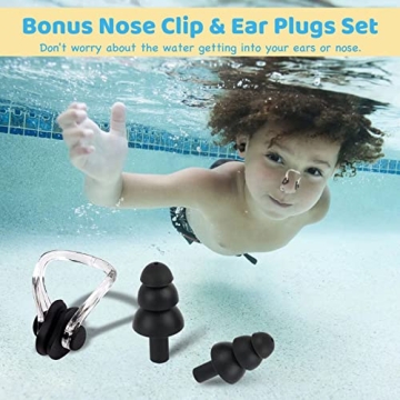 Kids Extra Large Swim Cap for Long Hair Waterproof Silicone