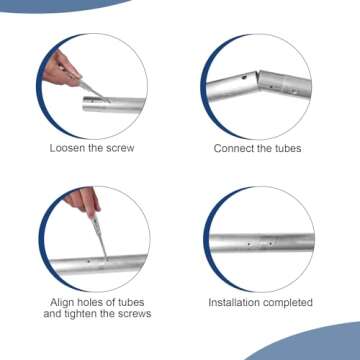 Fotoconic 118" / 3m Metal Tube Crossbar for Electric Motorized, Manual Studio Roller Background Support System