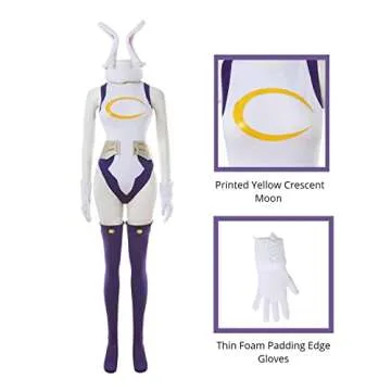 Nuoqi Miruko Cosplay Costume - MHA Bunny Outfit XXL/3XL