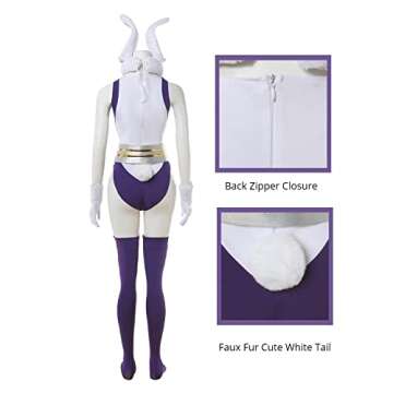 Nuoqi Miruko Cosplay Costume - MHA Bunny Outfit XXL/3XL