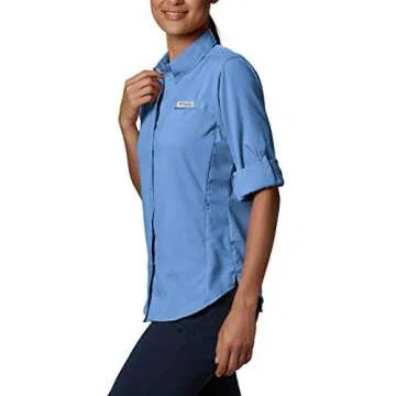 Columbia Women’s PFG Tamiami™ II Long Sleeve Shirt, White Cap, Small