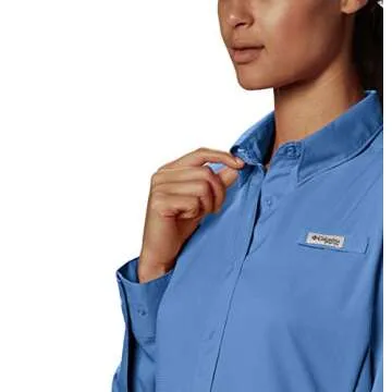 Columbia Women’s PFG Tamiami™ II Long Sleeve Shirt, White Cap, Small