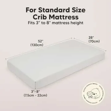 KeaBabies 2-Pack Crib Sheets Soft & Breathable for Babies