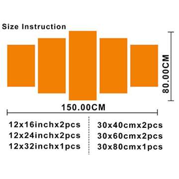 Hair Salon Decor Haircut Accessories Picture Golden Hairdresser Tools Paintings Beauty Salon Artwork 5 Piece Canvas Wall Art for Home Living Room Framed Ready to Hang Posters and Prints(60''Wx32"H)