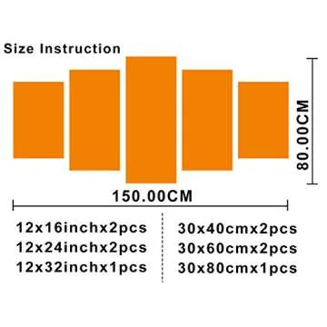 Hair Salon Decor 5-Piece Canvas Wall Art for Home