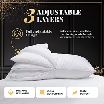 EverSnug Adjustable Layer Pillows for Ultimate Comfort