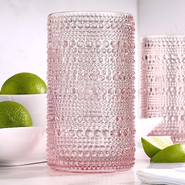 Glaver's Hobnail Drinking Glasses Set - Vintage Style