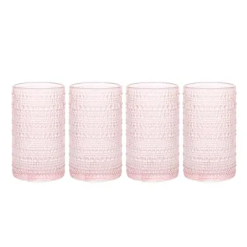 Glaver's Hobnail Drinking Glasses Set - Vintage Style
