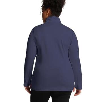 COOTRY Women's Plus Size Athletic Jackets Zip Up Lightweight Workout Running Track Jackets with Thum...