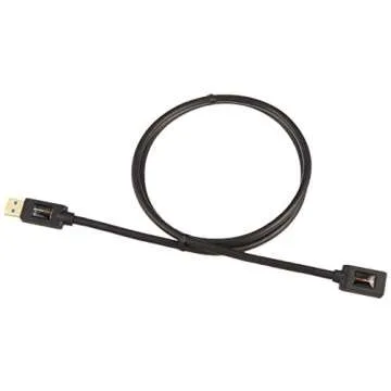 Amazon Basics 2-Pack USB-A 3.0 Extension Cable, 4.8Gbps High-Speed, Male to Female Gold-Plated Connectors, 3 Foot, Black