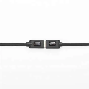 Amazon Basics 2-Pack USB-A 3.0 Extension Cable, 4.8Gbps High-Speed, Male to Female Gold-Plated Connectors, 3 Foot, Black