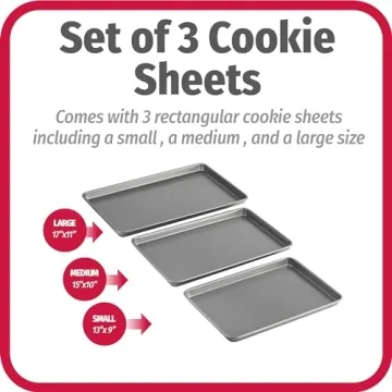 GoodCook Nonstick Baking Sheet Set - 3 Sizes
