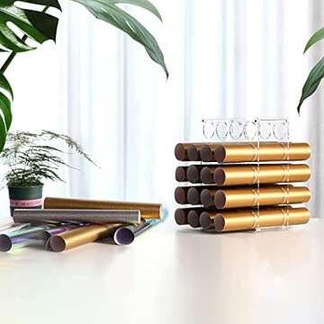 leevehold Vinyl Roll Storage Rack for 20 Vinyl Rolls