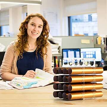 leevehold Vinyl Roll Storage Rack for 20 Vinyl Rolls