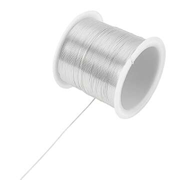 Airssory 0.5mm/24-Guage Copper Metal Beading Wire Long-Lasting Plated for Wrapping Twist Ties DIY Cr...