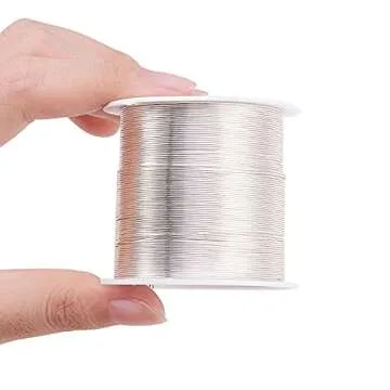 Airssory 0.5mm/24-Guage Copper Metal Beading Wire Long-Lasting Plated for Wrapping Twist Ties DIY Craft Jewelry Making - 75-Feet/25-Yard