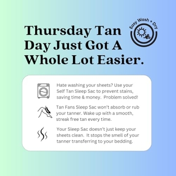 Tan Fan Self Tan Sleep Sac Stain-Free Breathable Comfort