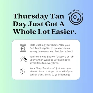 Tan Fan Self Tan Sleep Sac Stain-Free Breathable Comfort