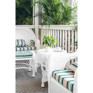 Mkono Fake Plants in Ceramic Pot, 11" Potted Artificial Plants for Home Decor Indoor Faux Green Leaf Plant with Modern White Planter for Desk Shelf Office Room Decoration (Pothos)