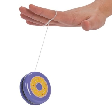 Donut Party Yo Yos for Kids - Set of 12 Unique Favors & Gifts