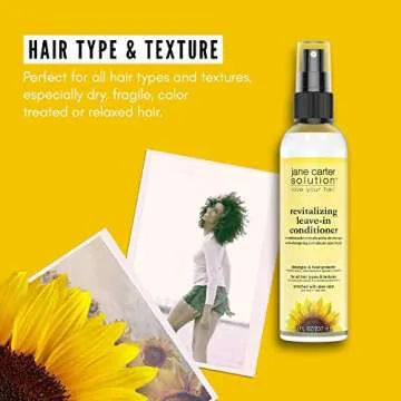 JANE CARTER SOLUTION Revitalizing Leave-In Conditioner Spray (8oz) - Moisturizing, Heat Protectant, Reduce Frizz