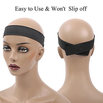 PIESOYRI Adjustable Lace Bands for Wig Melting and Comfort