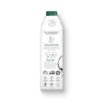 Elmhurst 1925 Unsweetened Coconut Cashew Milk, 32 Ounce (Pack of 6)