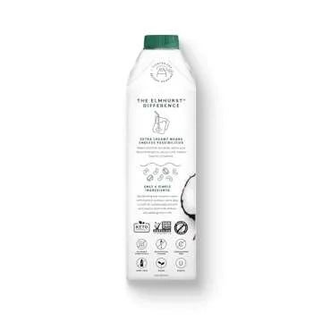 Elmhurst 1925 Unsweetened Coconut Cashew Milk, 32 Ounce (Pack of 6)