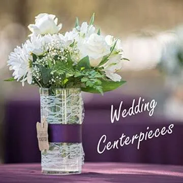 CYS Excel Glass Cylinder Vase Perfect for Flowers and Candles