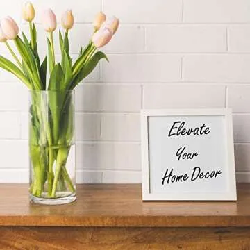 CYS Excel Glass Cylinder Vase Perfect for Flowers and Candles