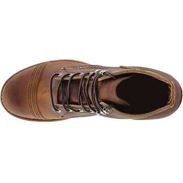 Red Wing Heritage Men's Iron Ranger Work Boot, Copper Rough and Tough, 12 D US