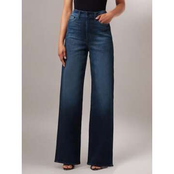 Joe's Jeans Women's The Mia High Rise Wide Leg Jean, Cinema, 26W x 32L
