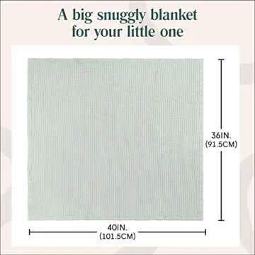 Simka Rose Waffle Baby Blanket - Soft, Breathable Cotton Swaddle for Nursery, Stroller & Crib Blanket - Neutral Baby Receiving Wrap