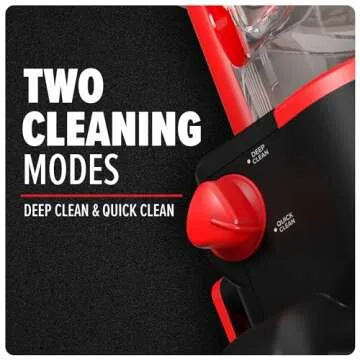 Dirt Devil Full Size Carpet Cleaner Machine for Carpet and Upholstery, Deep Cleaning Carpet Shampooer Machine with Two Cleaning Modes, Pair with Dirt Devil Carpet Cleaner Solution