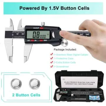 Kynup Digital Caliper Measuring Tool with Fraction Conversion