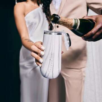 BrüMate 12oz Insulated Champagne Flute - Perfect for Celebrations