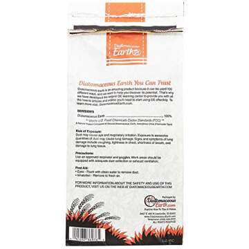 DiatomaceousEarth 2 Lbs Food Grade - 100% Organic All Natural Diamateous Powder - Diametaceous for Humans is Safe Around Children - Includes Free Scoop