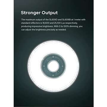 Godox SL60II-D LED Video Light 70W Continuous Light Kit with Bowens Mount with APP&Remote Control + Lantern Softbox， Light Stand