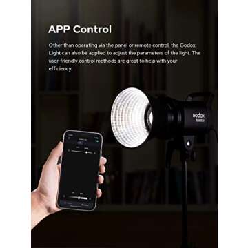 Godox SL60II-D LED Video Light 70W Continuous Light Kit with Bowens Mount with APP&Remote Control + Lantern Softbox， Light Stand