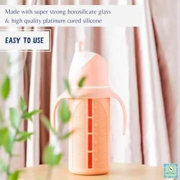 Tabor Place Glass Sippy Cup - Durable & Spill-proof for Toddlers