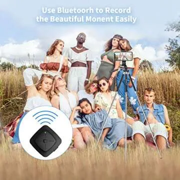 Fotopro Phone Tripod - Portable 40" Tripod with Bluetooth Remote